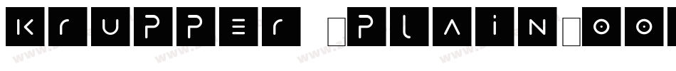Krupper (Plain)001.001字体转换